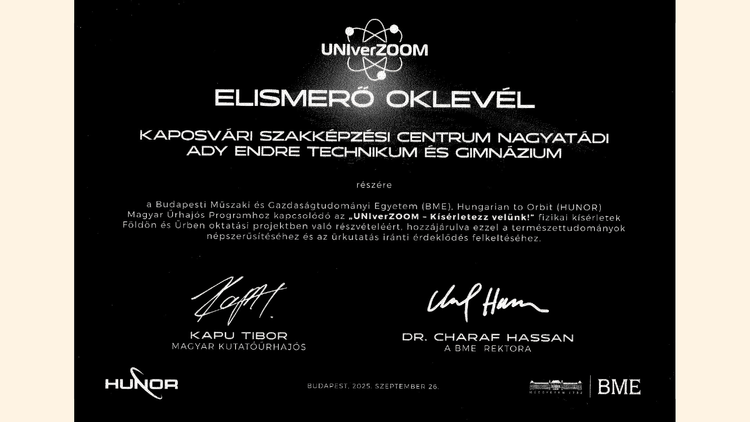 ELISMERŐ OKLEVÉL