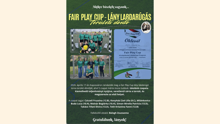 Fair Play Cup – lány labdarúgás