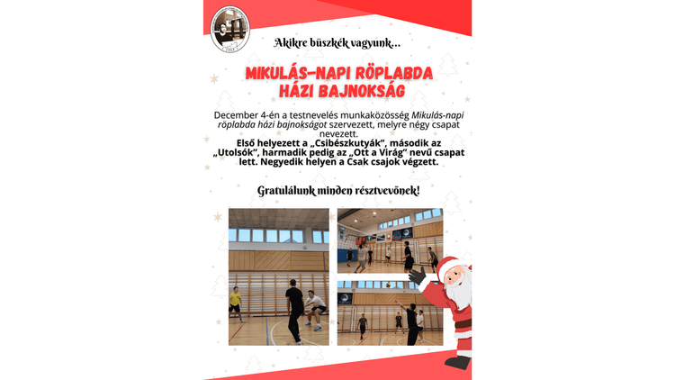 Mikulás-napi röplabda házi bajnokság