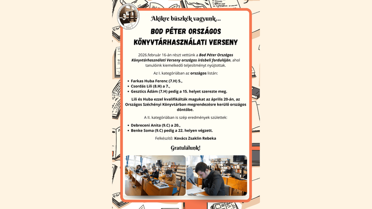 Bod Péter Országos Könyvtárhasználati Verseny