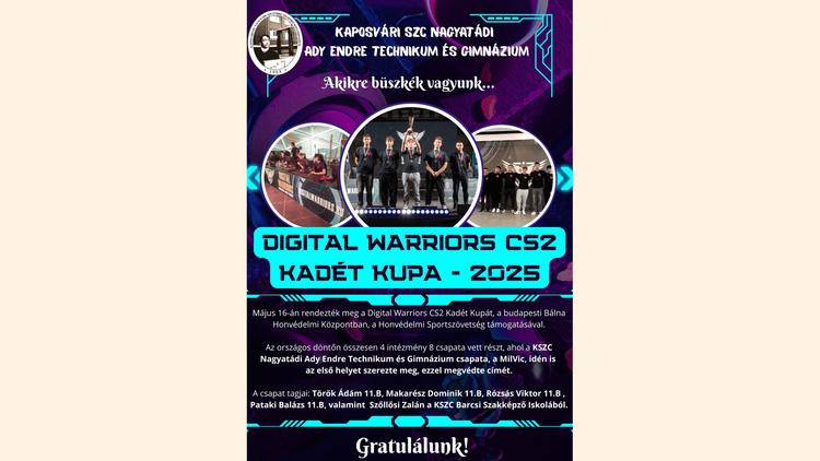 Digital Warriors CS2 Kadét Kupa – 2025