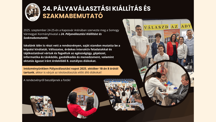 24. Pályaválasztási Kiállítás és Szakmabemutató