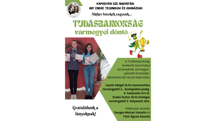 Tudásbajnokság vármegyei döntő