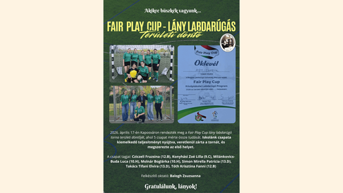 Fair Play Cup – lány labdarúgás