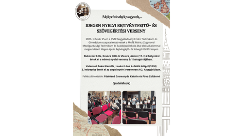 Idegen Nyelvi Rejtvényfejtő- és Szövegértési Verseny