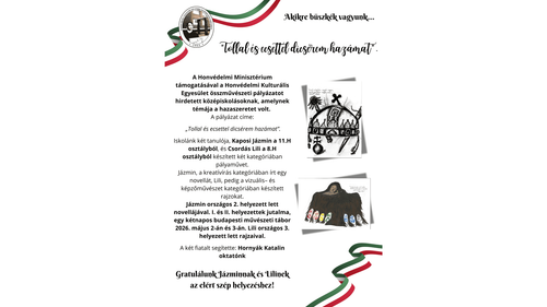 “Tollal és ecsettel dicsérem hazámat”.