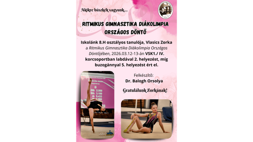 Ritmikus Gimnasztika Diákolimpia Országos Döntő
