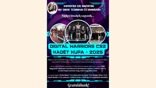 Digital Warriors CS2 Kadét Kupa – 2025