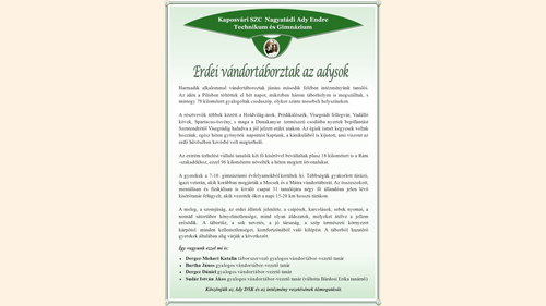 Erdei vándortáboroztak az adysok