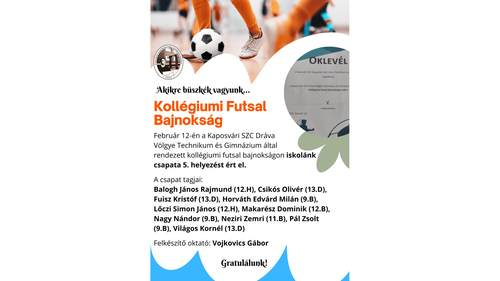 Kollégiumi Futsal Bajnokság