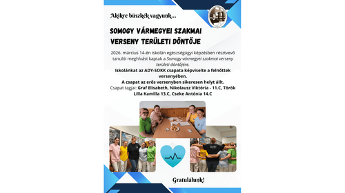 Somogy vármegyei szakmai verseny területi döntője